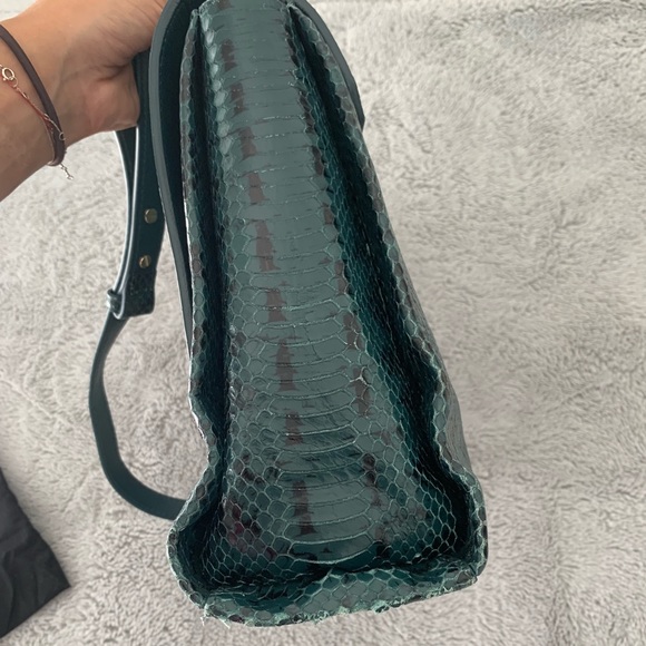 Versace bag - python dark green -authentic - Picture 8 of 11
